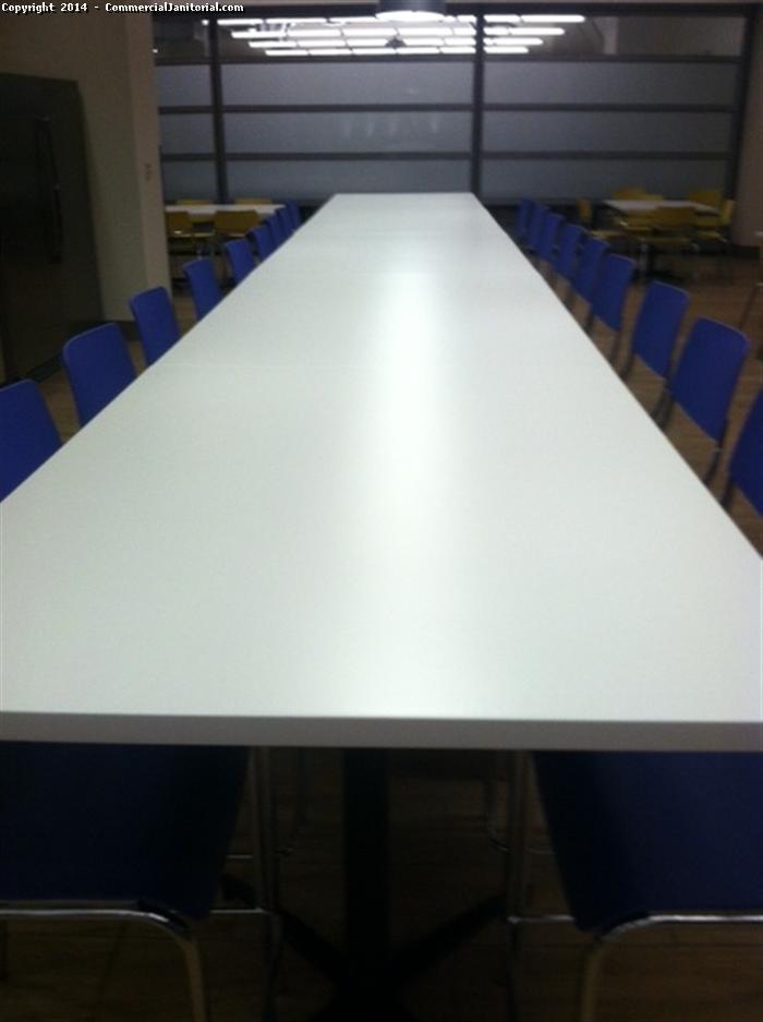 A round table meeting hall is cleaned by our commercial janitorial crew. Meeting hall is the first impression to any client. We will make sure your business gives productivity by our satisfied work.