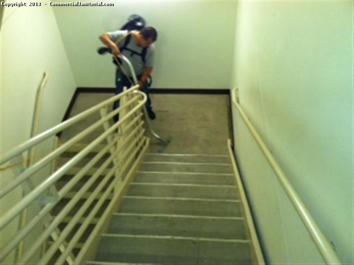 Cleaning the stairs is the most challenging job that our crew take care with interest. Our commercial janitorial cleaning crew uses specialised machine to vacuum all the dust and dirt from the stairways as often it is difficult to clean.