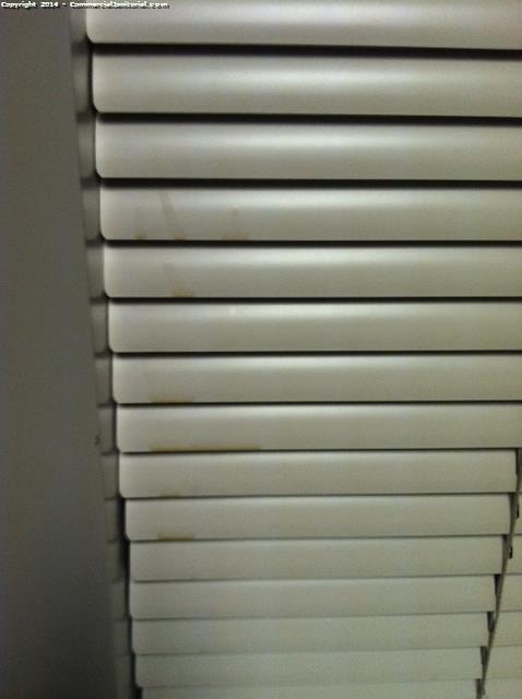 Inspect and clean windows blinds is part of our janitorial service