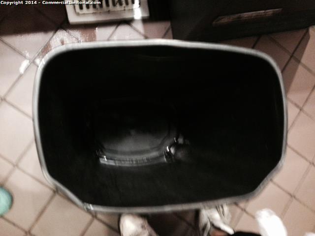 10/23/14- Ashley H. performed inspection of account.

The crew did a great job of cleaning both inside and outside of the trash cans.

Nice work team the client will be happy with our great effort!!

Ashley H.