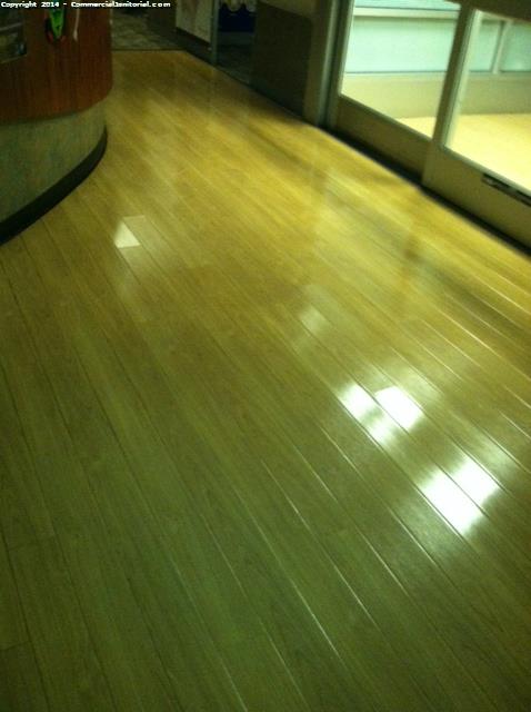 10/20/14-

Ty A. performed inspection.

Crew is doing great work on the floors here at account.

Good work team!

Ty A.