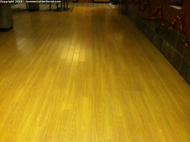 10/20/14-

Jessica G. performed inspection.

Crew is doing great work on the floors here at account.

Good work team!

Jessica G.