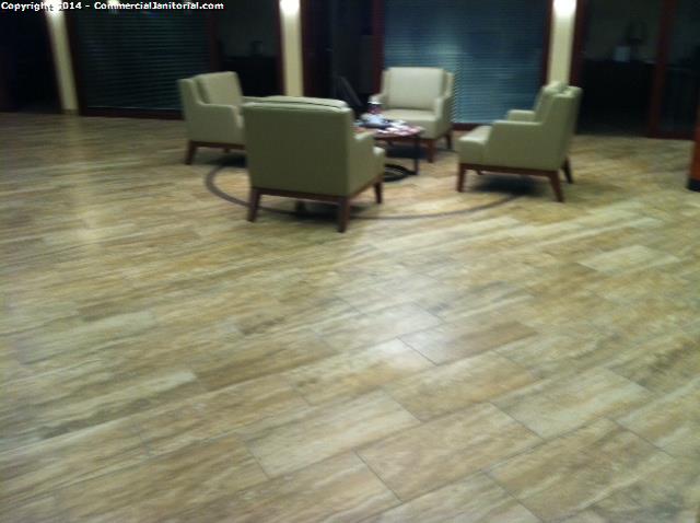 This is a bank lobby that was cleaned by our service
