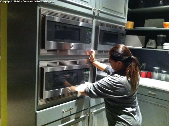 10-10-14 

Jerry T. performed inspection

Work order completed
The crew did an amazing job of detailing the microwave ovens inside & outside

The client will be happy.

Nice job team!!

Jerry T.