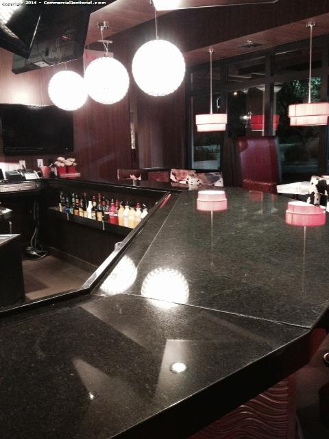 10/23/14- Randy E. performed inspection of account.

The crew did a great job of cleaning and sanitizing the top bar surfaces.

Nice work team the client will be happy with our great effort!!

Randy E.