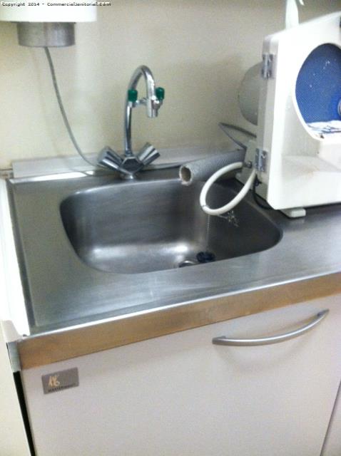 6-29-14 Cleaners Janet & Viviana Cleaners present during inspection.  Detail clean hand washing sinks and calcium removed.