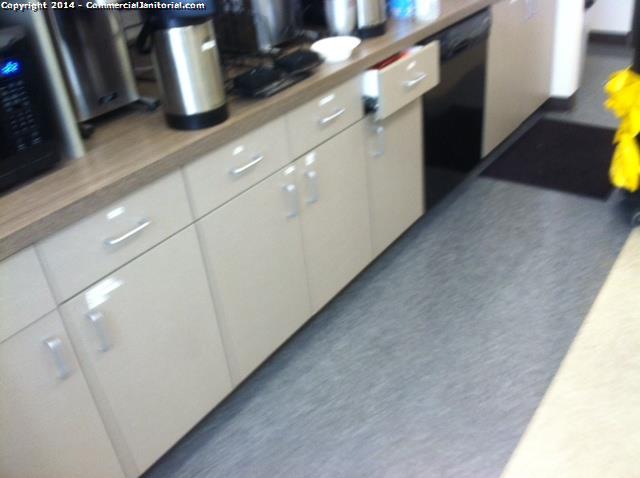 11/10/14

Silvio G. performed onsite inspection.

Work Order # 348340343

The crew arrived at the account and did an amazing job of detailing the break room and all touchpoint were sanitized.  

WAY TO GO TEAM!!! client will be happy with our work!!

Silvio G.



