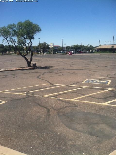 Nice clean parking lot