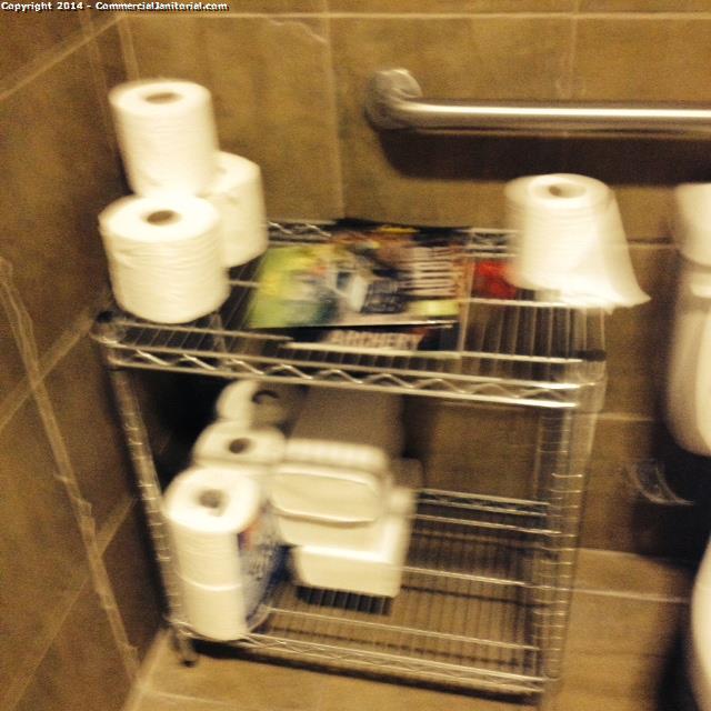All Bathrooms were fully restocked with Extra supplies 