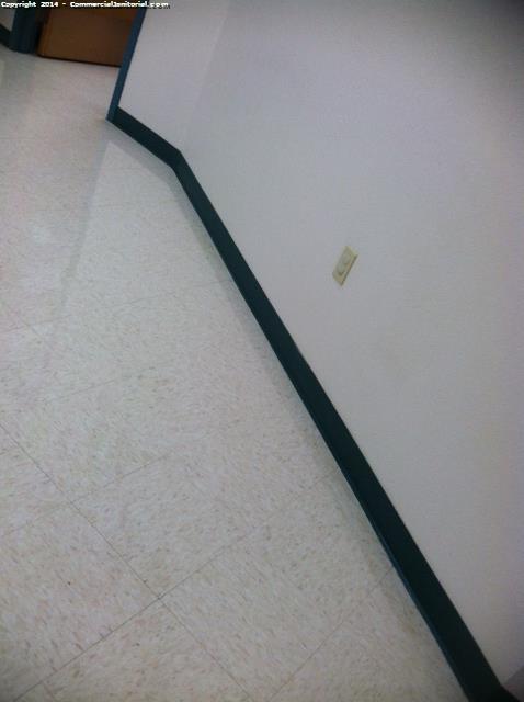 6-29-14 Cleaner/carlos Cleaners present during inspection All baseboards were stripped and detailed clean
