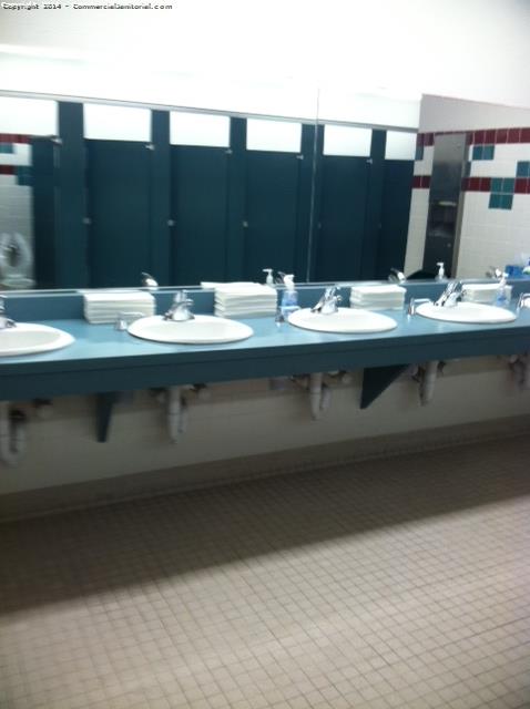 6/30- Clean and sanitize sinks in restrooms.