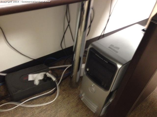 7.10.14 Tania Tapia Clean,Dust on top of the computer tower ,plus under desk