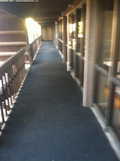 cleaning exterior walkway