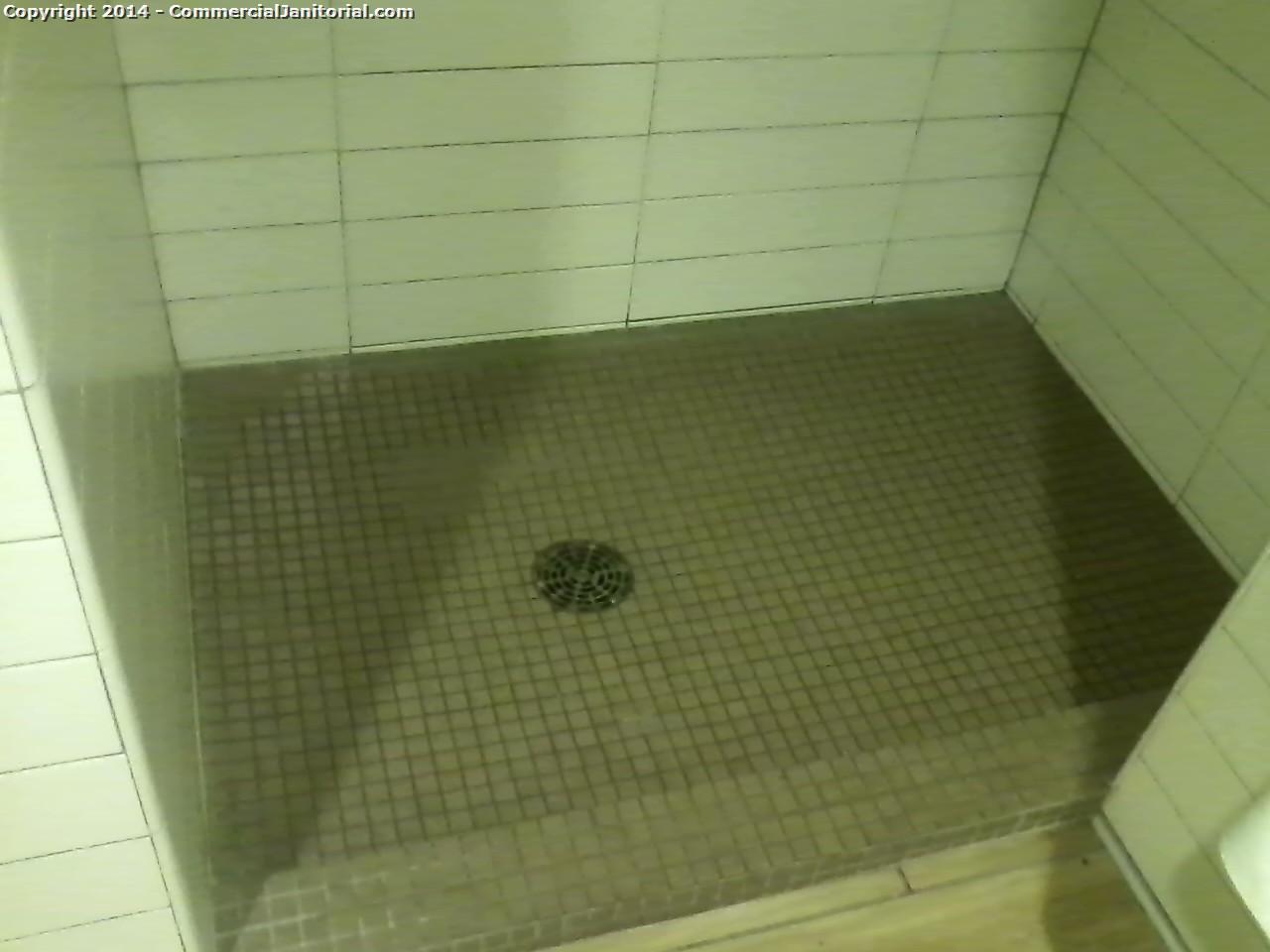 Shower floors have been disinfected top to bottom 