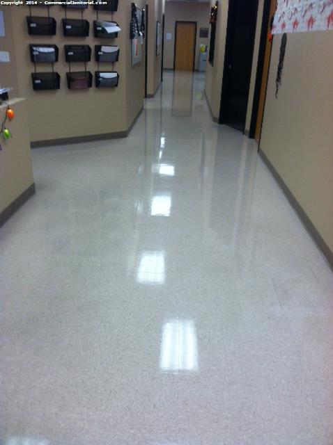 11/4/14

The crew did an amazing job of stripping and waxing VCT floors.

Nice work team.

Angela G.