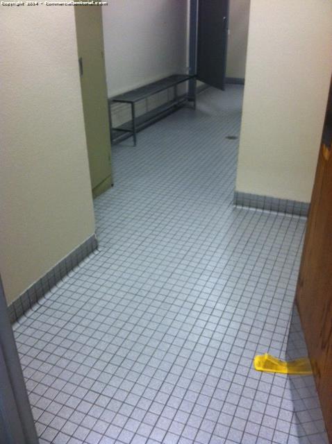 Restroom had a power scrubbed done with brushes to get into the tile cracks 