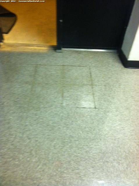 Floor has been power washed to remove all of the rough marks in the flooring 