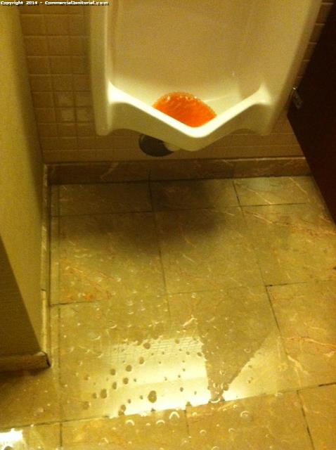 11/10/14

Angelo A. performed onsite inspection.

Work Order # 780834534

The crew arrived at the account and did an amazing job of machine scrubbing the restroom floors.

WAY TO GO TEAM!!! client will be happy with our work!!

Angelo A.
