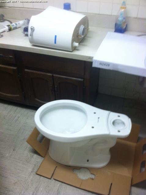 Every thing came out good installed new toilet. I gave Mrg walk through he was very happy that new install happened fast and professionally . 