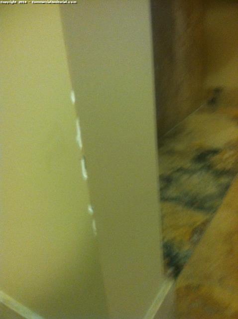 Nothing out of the ordinary. Did regular day port duties. Noticed new chunks of a corner taken out by third floor men