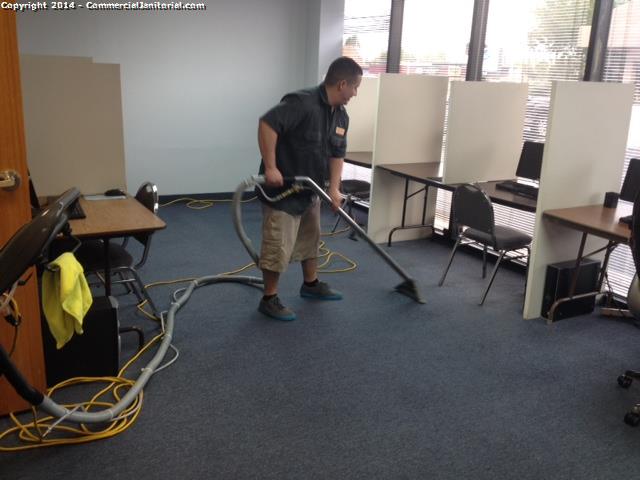 Emergency carpet extraction was completed , per customers request . The carpets came out great ; client was satisfied  