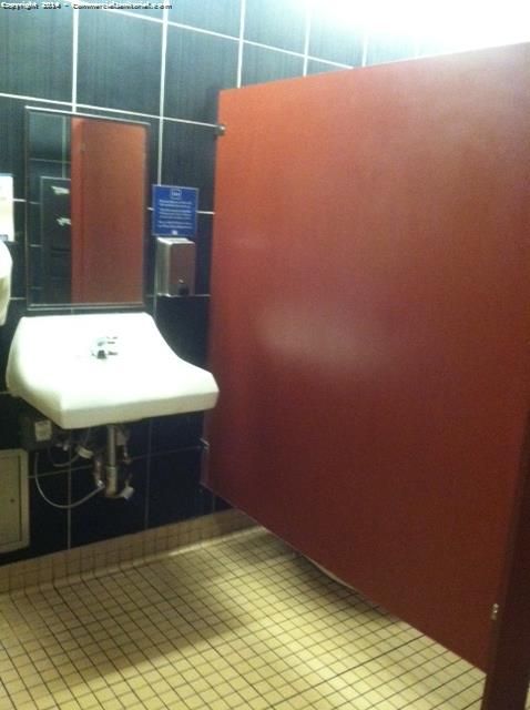 10/27/14

Silvio G. performed inspection

The crew did a great job of scrubbing down restroom partitions.

The client will be happy.

Nice work out there in the field.

Silvio G.