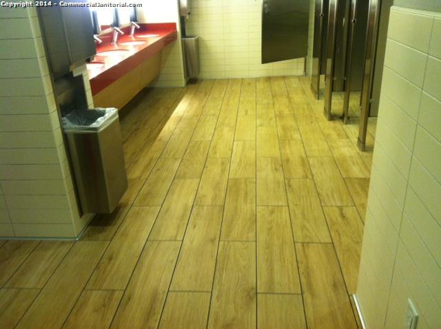Hard wood floor was cleaned 