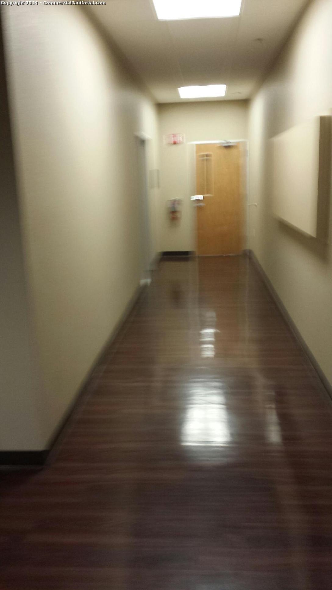Hallways were swept and mopped to meet clients expectations 