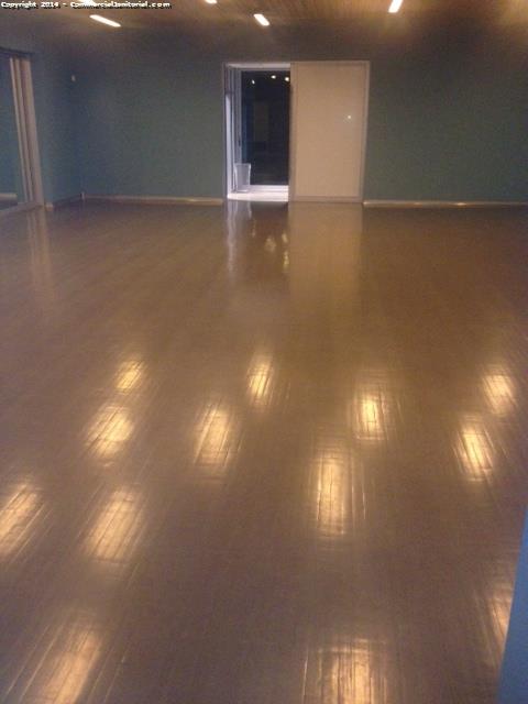 7/4/14 Ricardo performed inspection.

The wood floor project turned out great and client was very happy with the shine.

